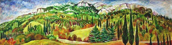 The road to Simeiz41x151cm - 2000