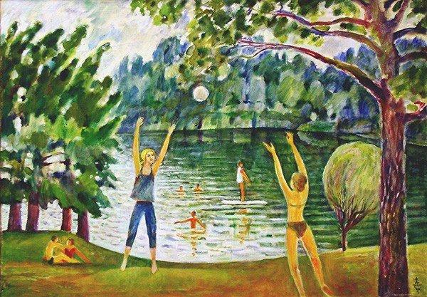 Volleyball in Durbav70x99cm - 2001