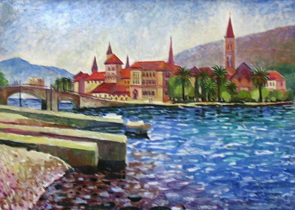 Trogir in heat50x70cm - 2006