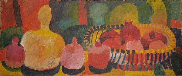 Fruits, a calabash and cacti 132x77cm - 1985
