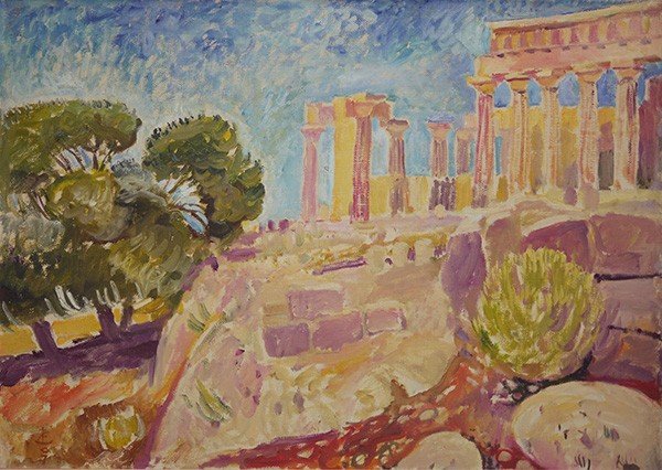 Храм Афайи на Эгине50x70см - 2007